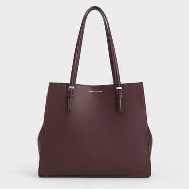 CHARLES & KEITH Brown Tote Bag by Charles and Keit