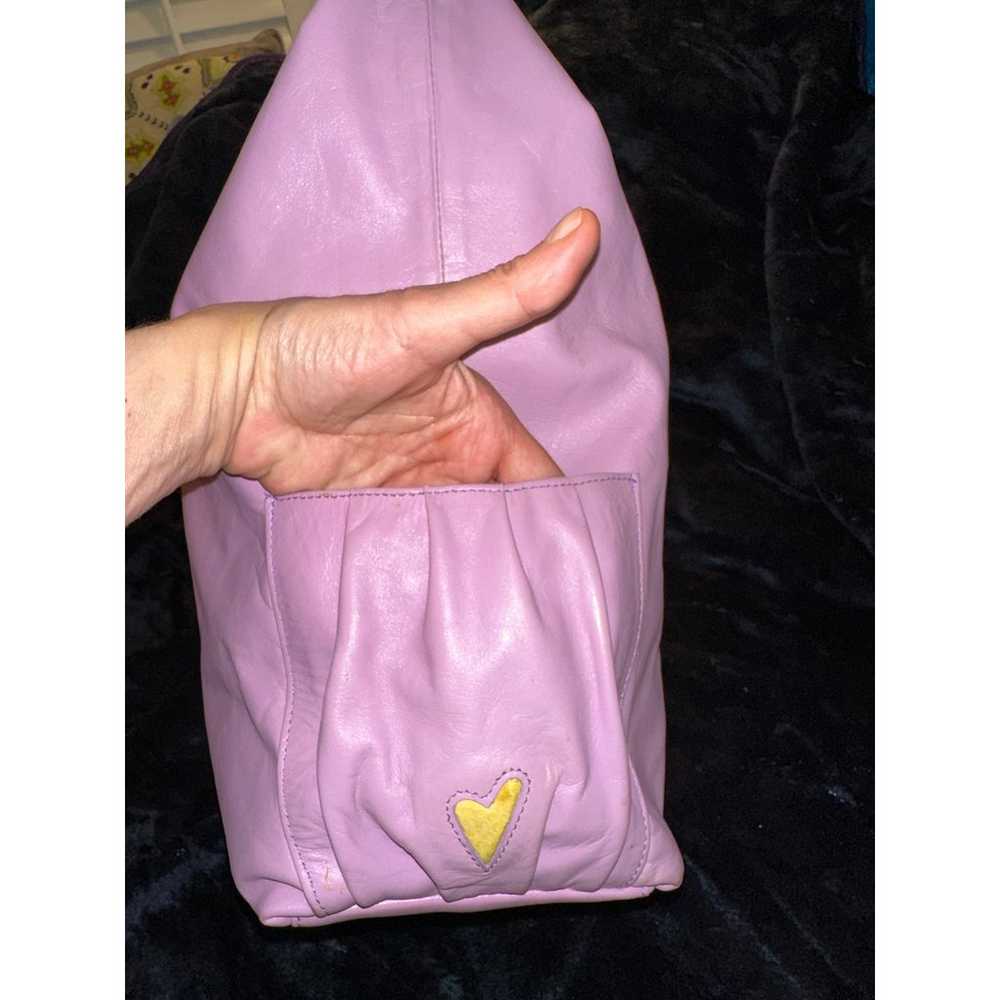 TBAGS LOS ANGELES VINTAGE Y2K HUGE LAVENDER LEATH… - image 2