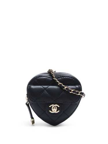 CHANEL Pre-Owned 2022 mini CC heart shoulder bag -