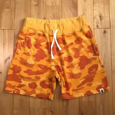 Bape BAPE Orange camo sweat shorts a bathing ape … - image 1