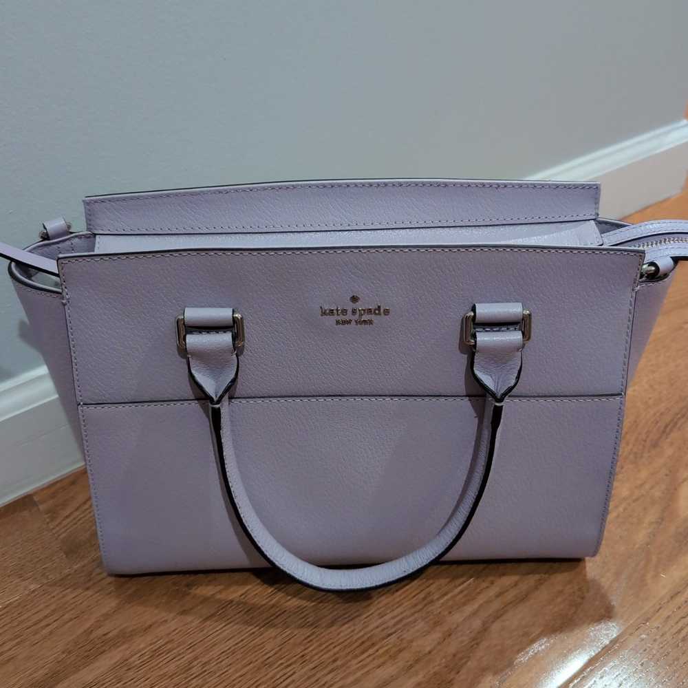 Kate Spade Lavender Handbag (never used) - image 2