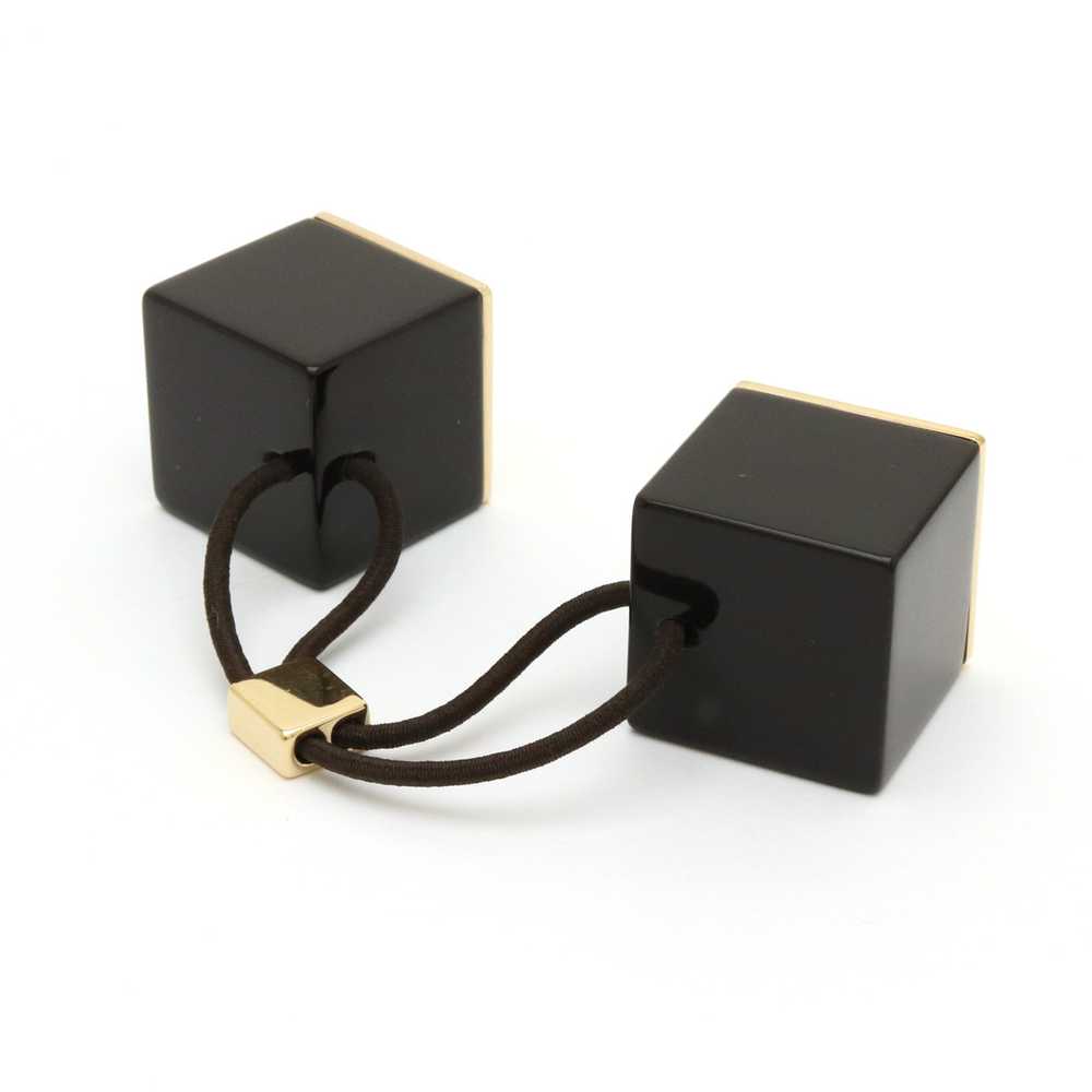 Louis Vuitton Hair Cube Tie Accessory Dark Brown … - image 2