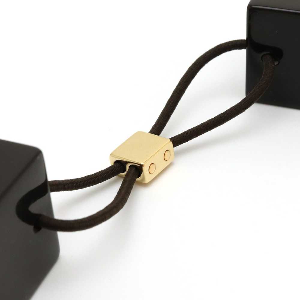 Louis Vuitton Hair Cube Tie Accessory Dark Brown … - image 3