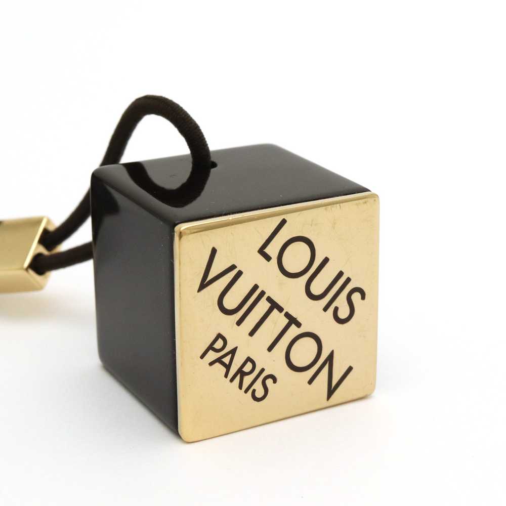 Louis Vuitton Hair Cube Tie Accessory Dark Brown … - image 4