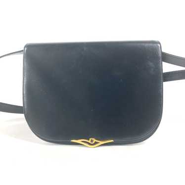 CARTIER Shoulder Bag leather Navy Pochette bag Cr… - image 1