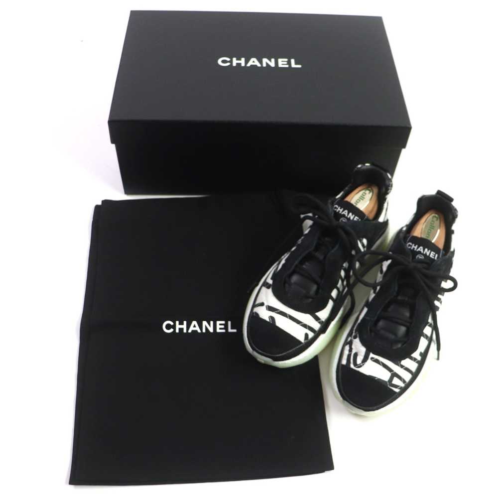 CHANEL sneakers 21N G38290 Main: suede, nylon Bla… - image 2