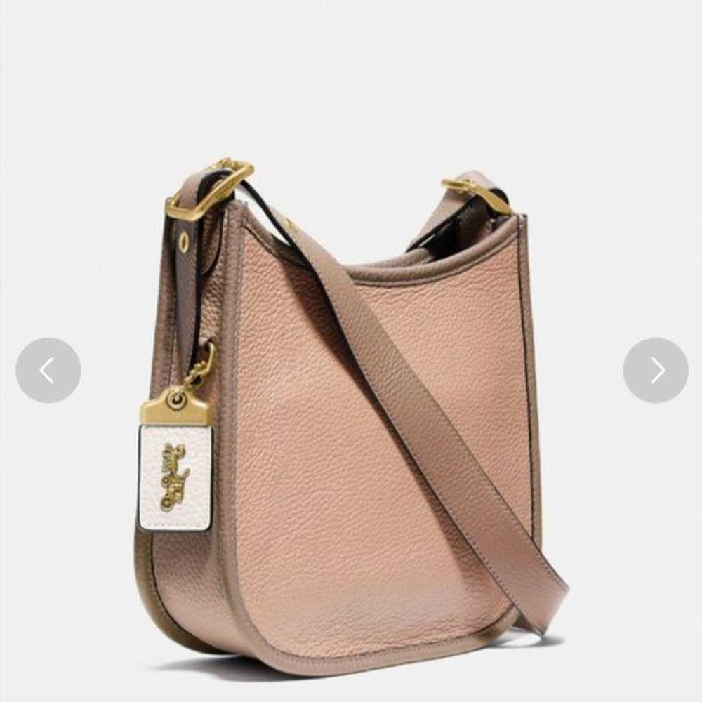 Coach Shoulder Bag Beige Brown - image 1