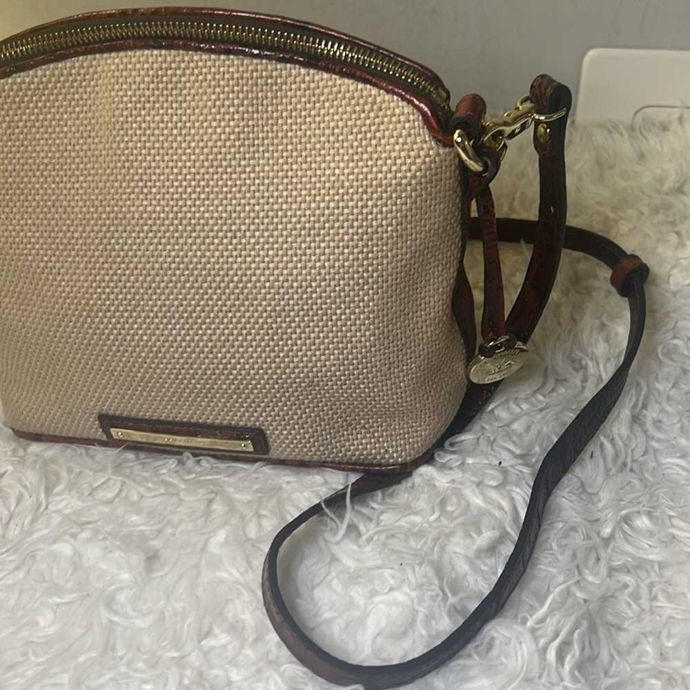 Brahmin canvas / leather crossbody small - image 5