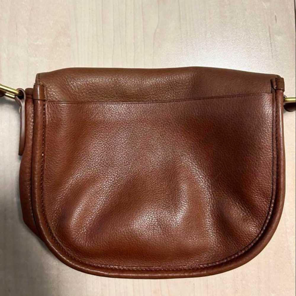 agnes b. shoulder bag, 100% cow leather, brown. - image 6