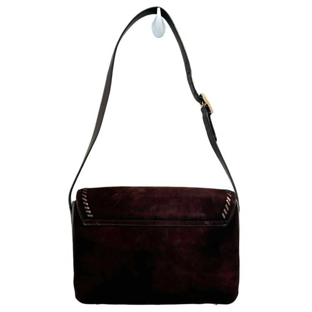 St. John Vintage Brown Suede Shoulder Bag - image 3