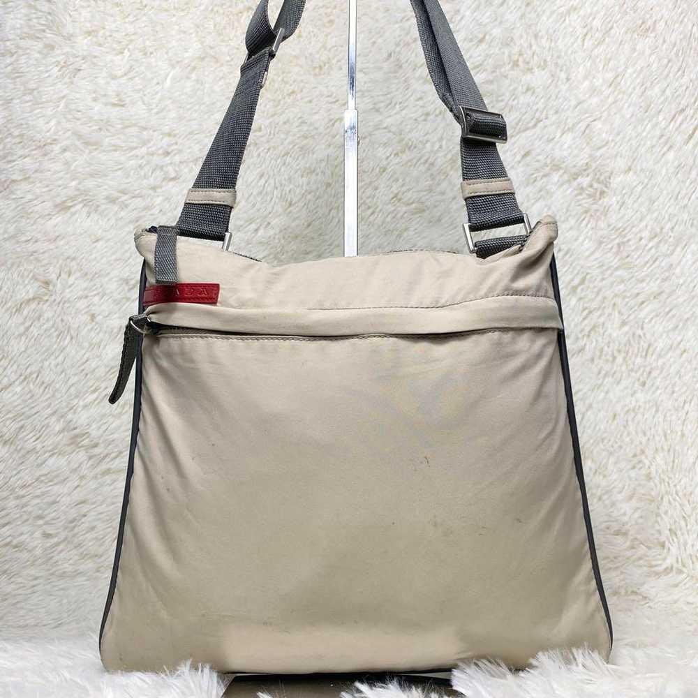 PRADA Prada Sports Shoulder Bag Sacoche Beige Log… - image 3