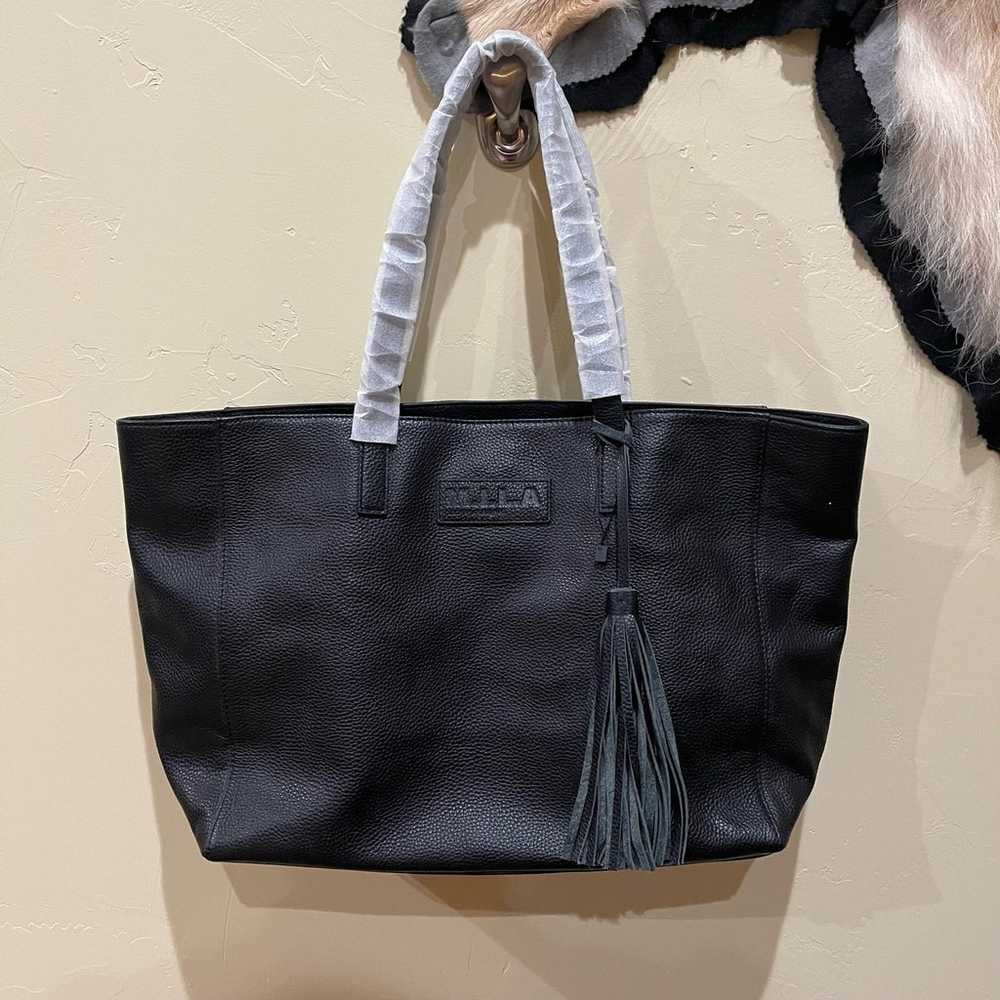 M.I.L.A. Luxury Leather Tote Bag | Black - image 2