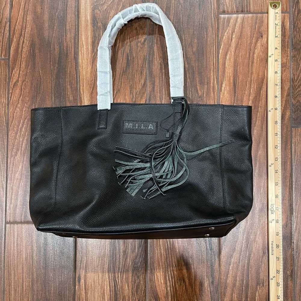 M.I.L.A. Luxury Leather Tote Bag | Black - image 4