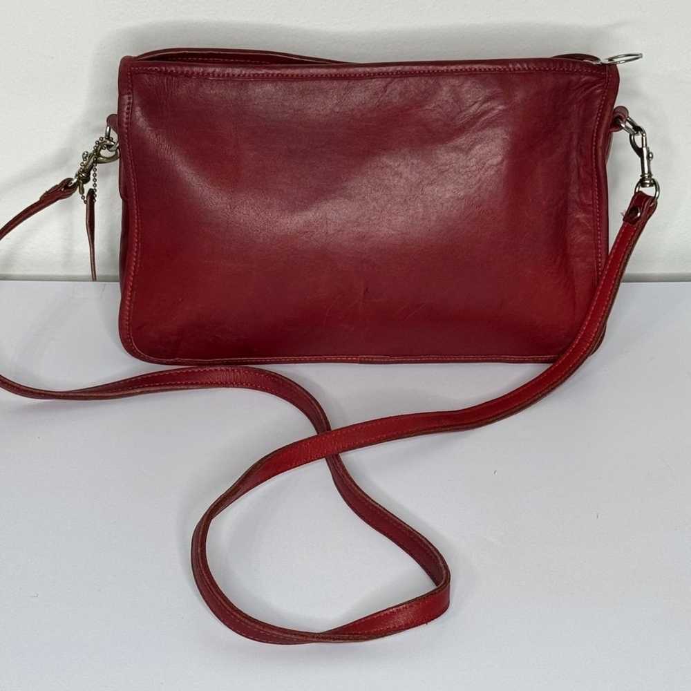 Vintage Coach Original NYC Burgundy Swagger Bag - image 2