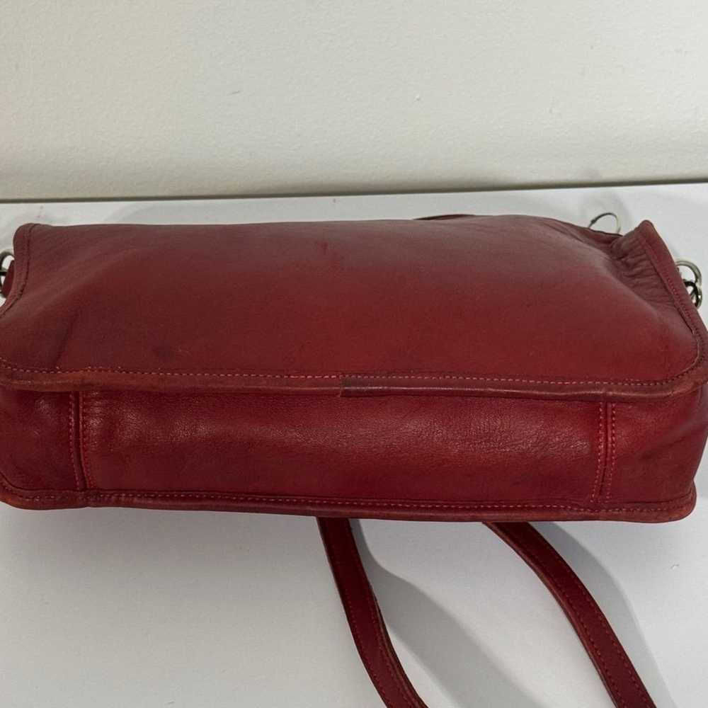 Vintage Coach Original NYC Burgundy Swagger Bag - image 7