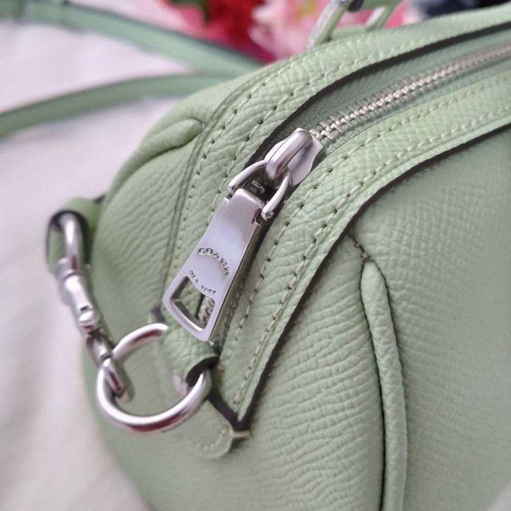 COACH mint green leather shoulder bag - image 3