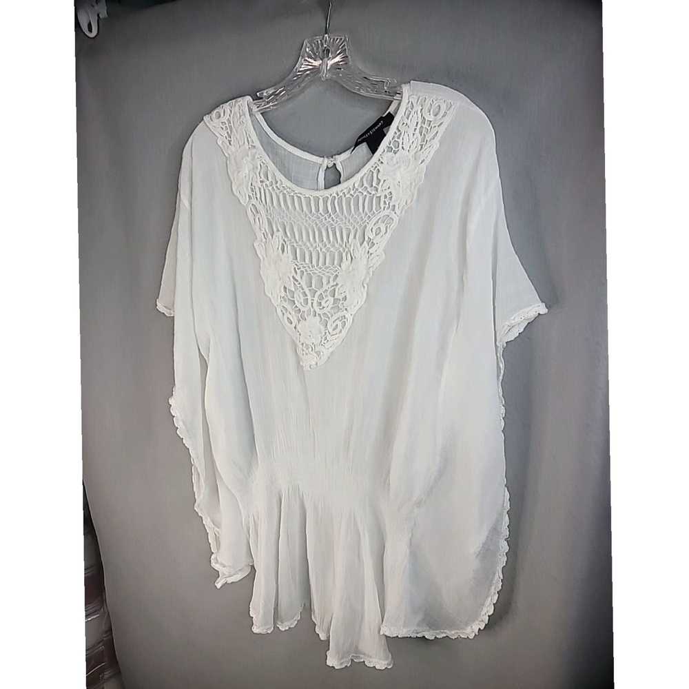 Vintage Ashley Stewart Embroidered Ruched Dolman … - image 3