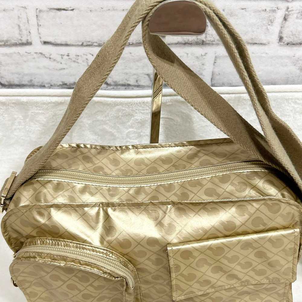 Excellent item ✨ Gherardini Shoulder Bag Gold Nyl… - image 3