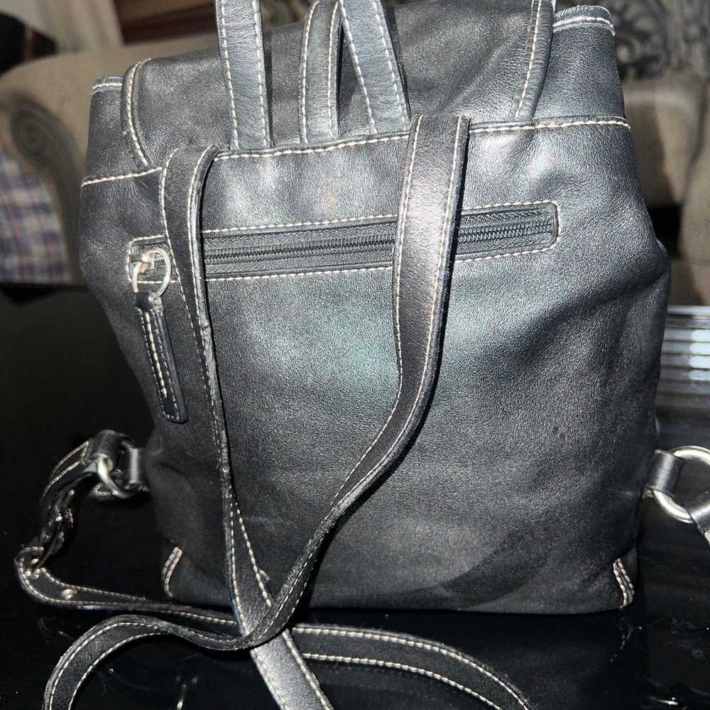 Vintage Coach Black Leather Legacy Backpack 9368 - image 4