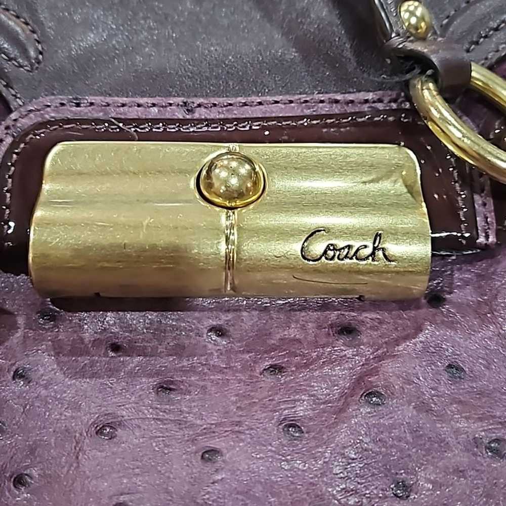 COACH KRISTIN SPECTATOR BAG OSTRICH EMBOSSED MIXE… - image 3