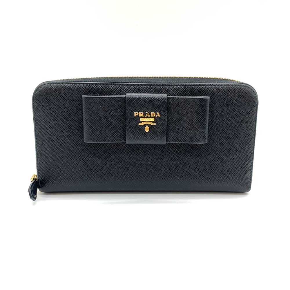 Prada Prada Prada Saffiano Leather Long Wallet 1M… - image 1