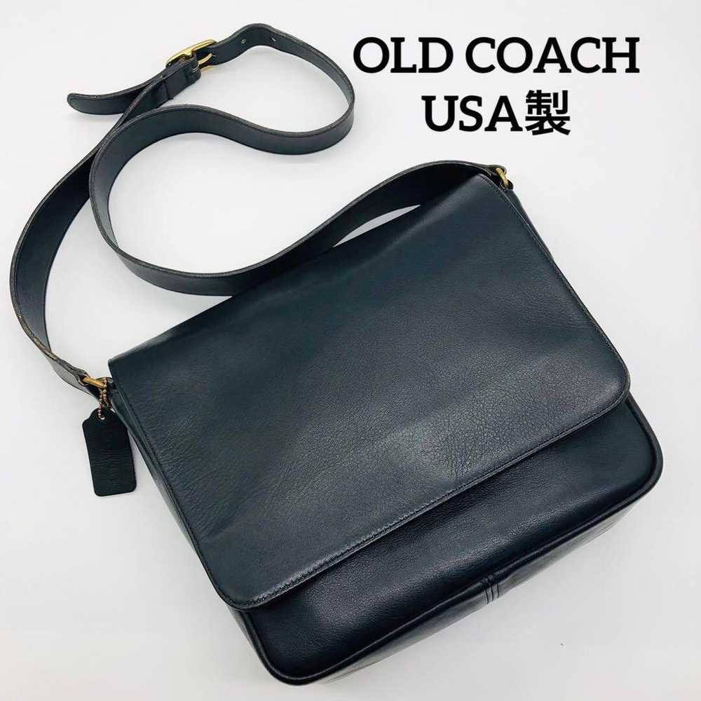 Old Coach Rare Messenger Bag Made in USA Navy - image 1