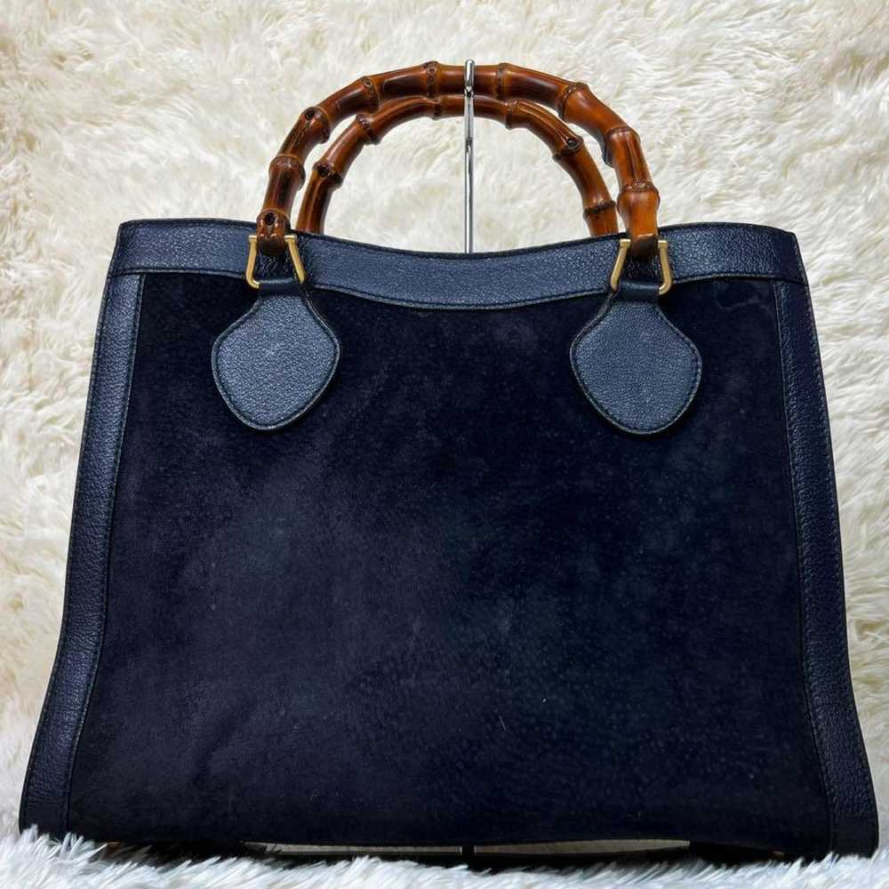 Gucci tote bag, Diana Bamboo, leather and suede, … - image 3