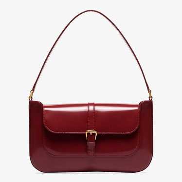 By Far Miranda deep red patent leather shoulder b… - image 1