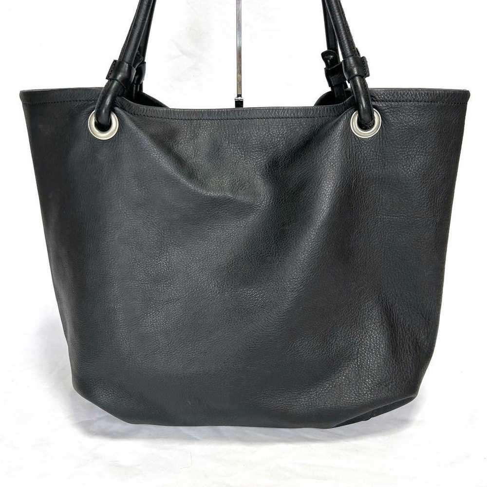 MM6 Leather Tote Bag Black Maison Margiela Busine… - image 3