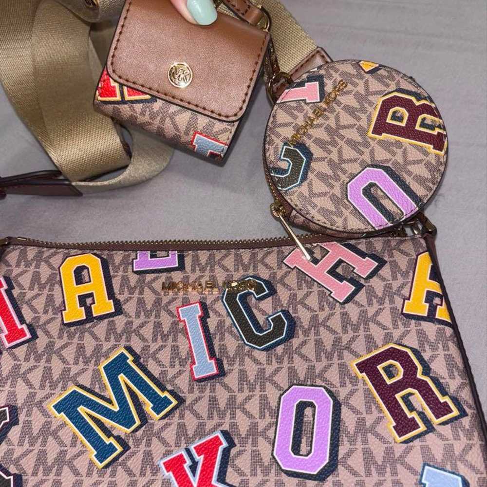 Michael Kors Alphabet Print Shoulder Bag - image 2