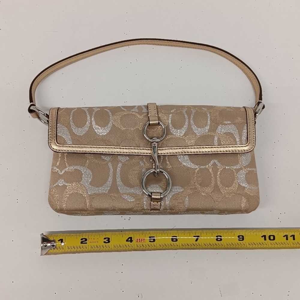 Coach Metallic Monogram Baguette Bag - image 10