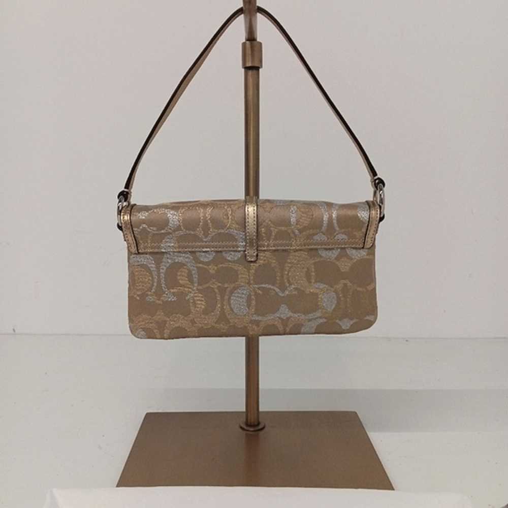 Coach Metallic Monogram Baguette Bag - image 3