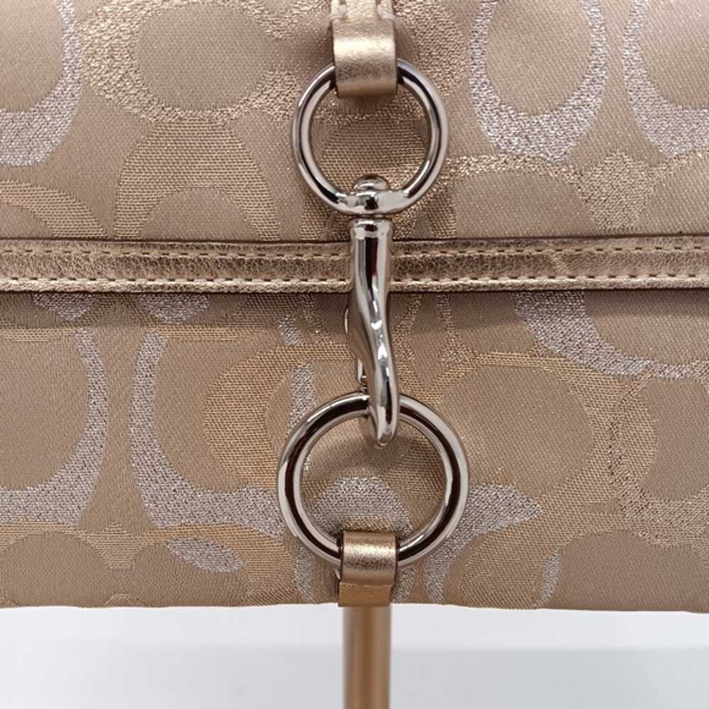 Coach Metallic Monogram Baguette Bag - image 7