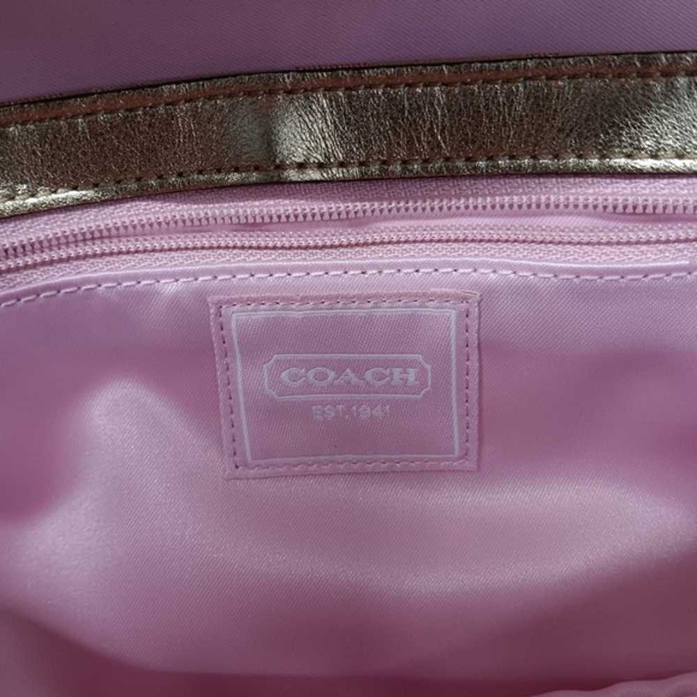 Coach Metallic Monogram Baguette Bag - image 8