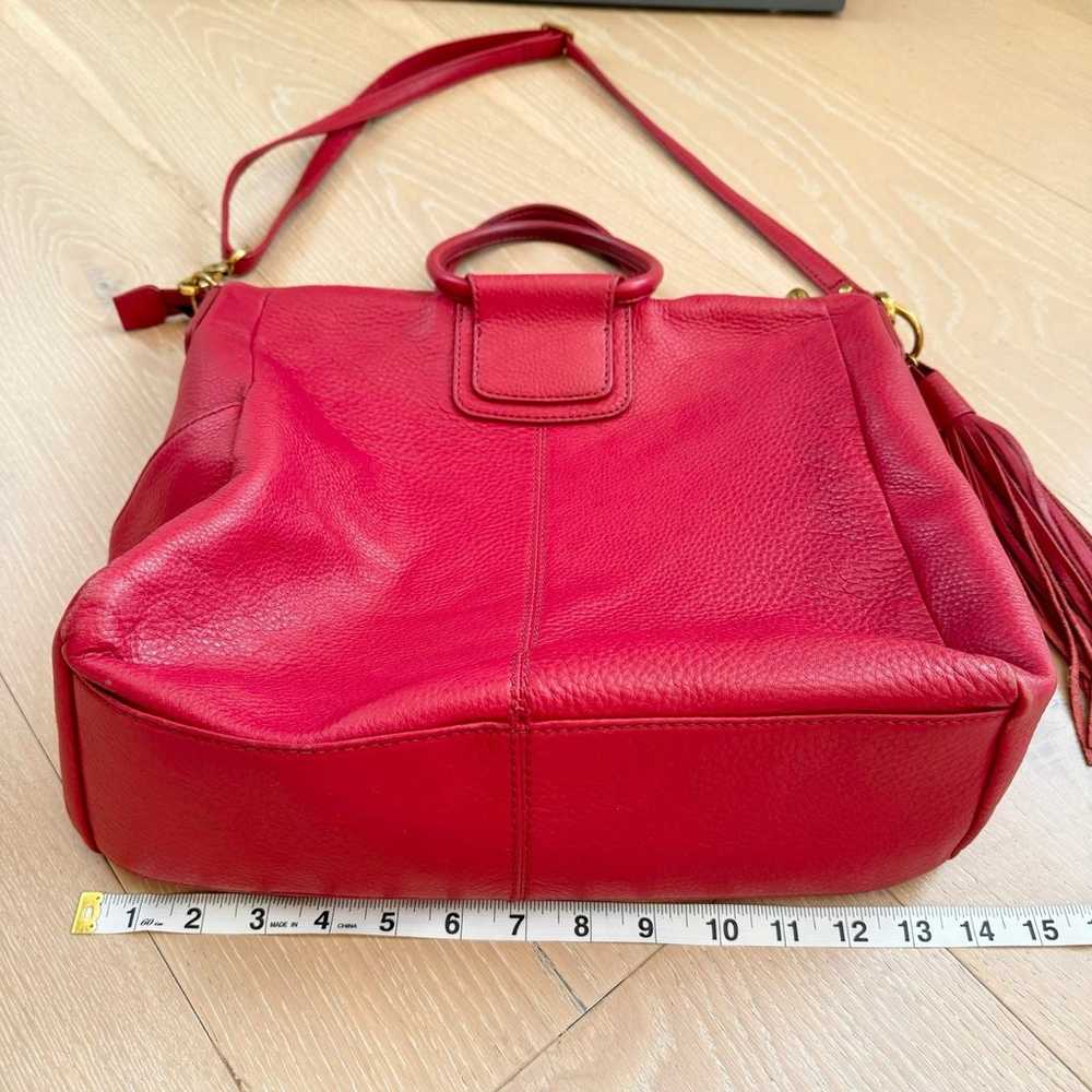 HOBO Large Sheila Red Leather Bag Women's Satchel… - image 10