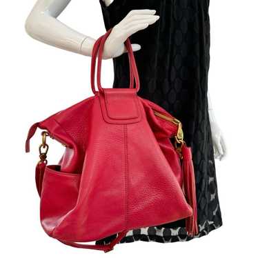 HOBO Large Sheila Red Leather Bag Women's Satchel… - image 1