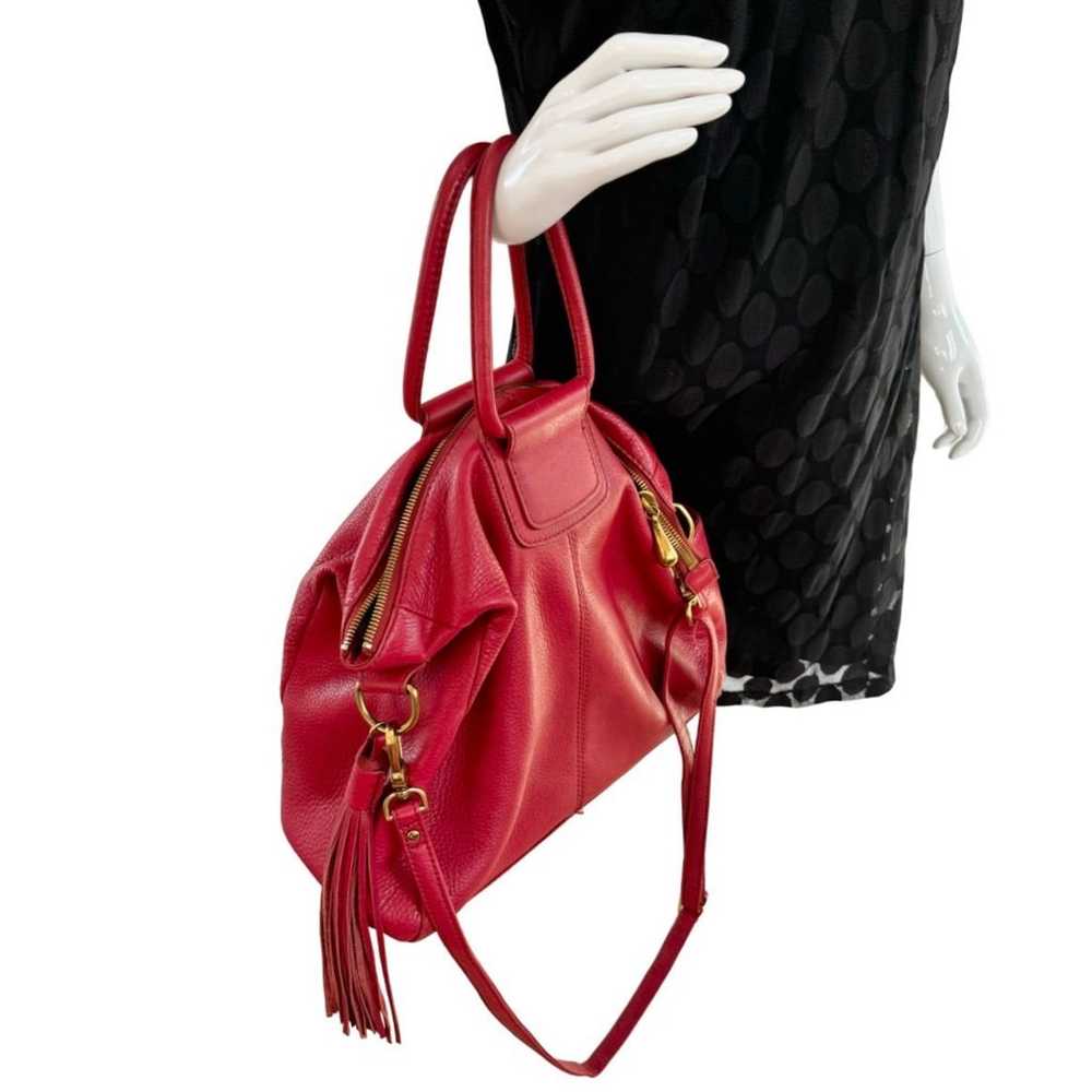 HOBO Large Sheila Red Leather Bag Women's Satchel… - image 2