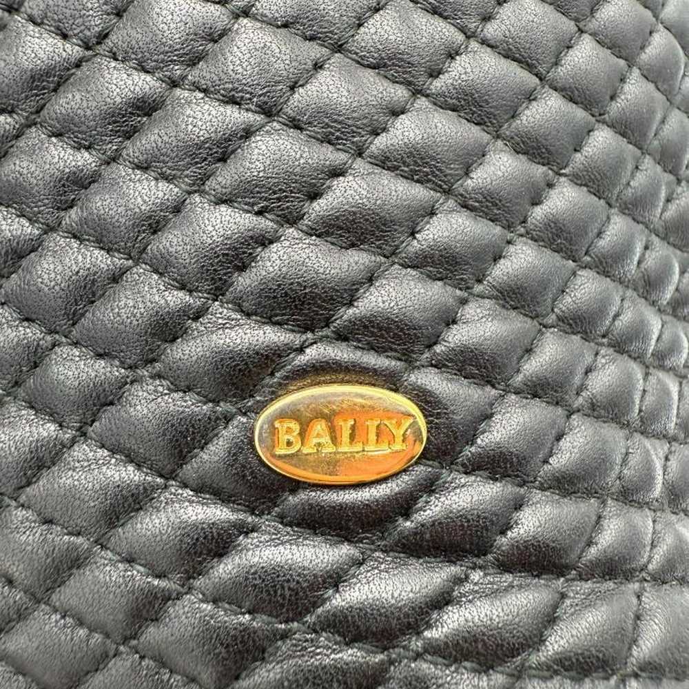 BALLY Leather Tassel Quilting 3-Way Handbag Backp… - image 12