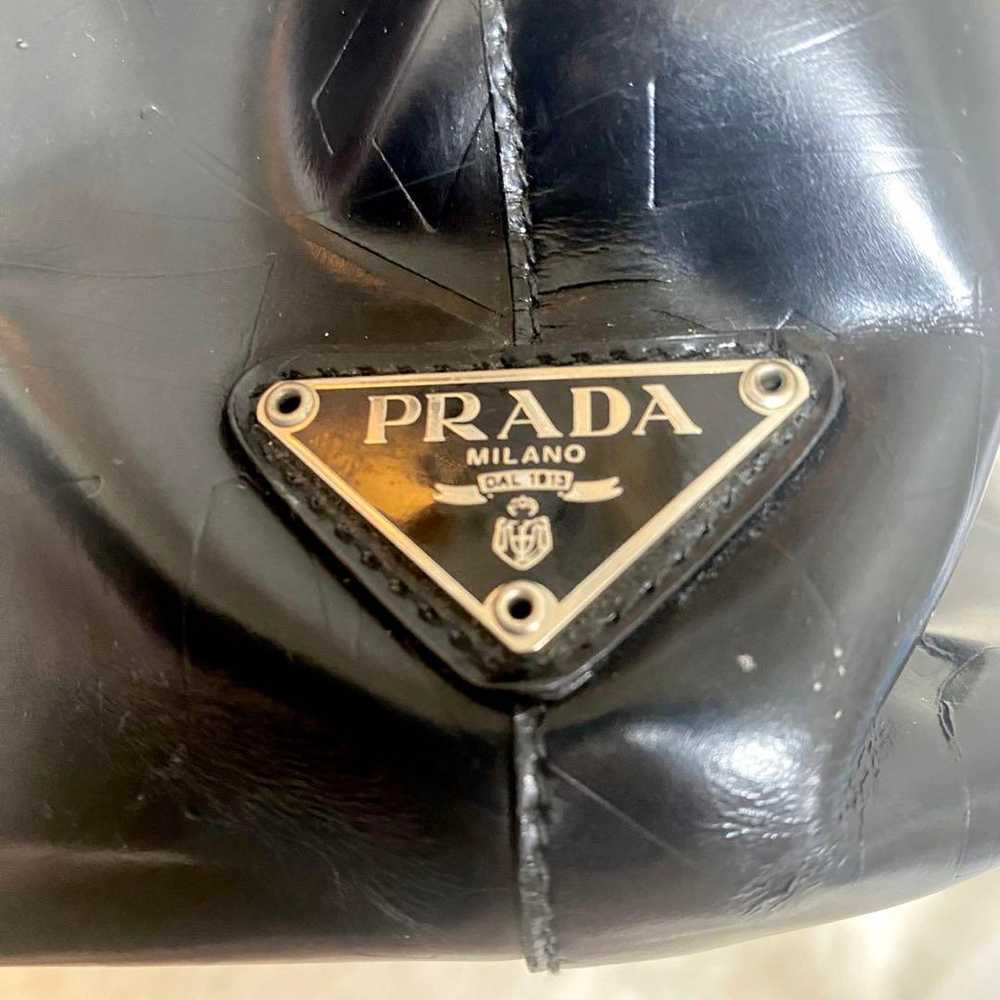 【Good Condition】 Guarantee Prada Tote Bag Patent … - image 11