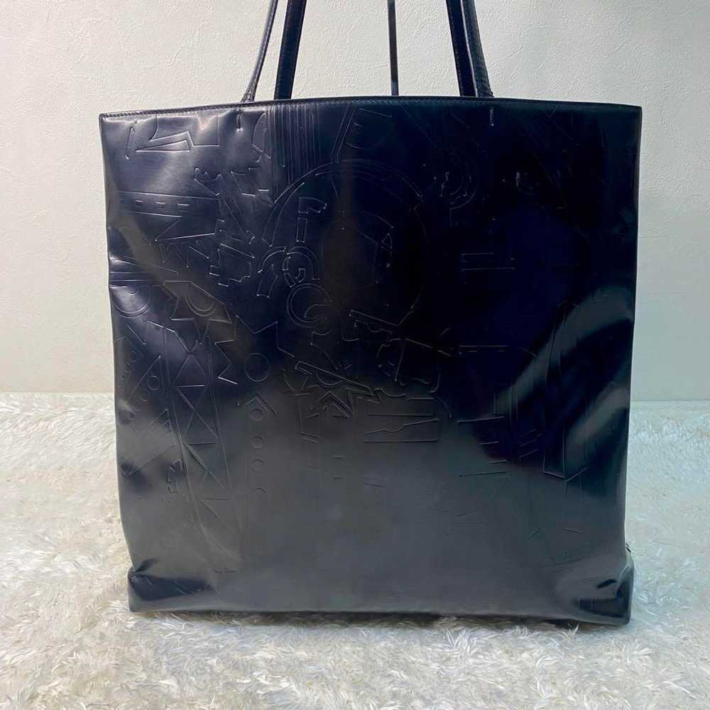 【Good Condition】 Guarantee Prada Tote Bag Patent … - image 2