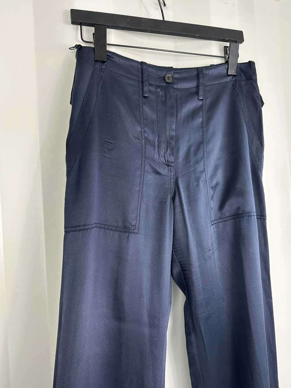 Prada Silk Ankle Zip Pants - image 2