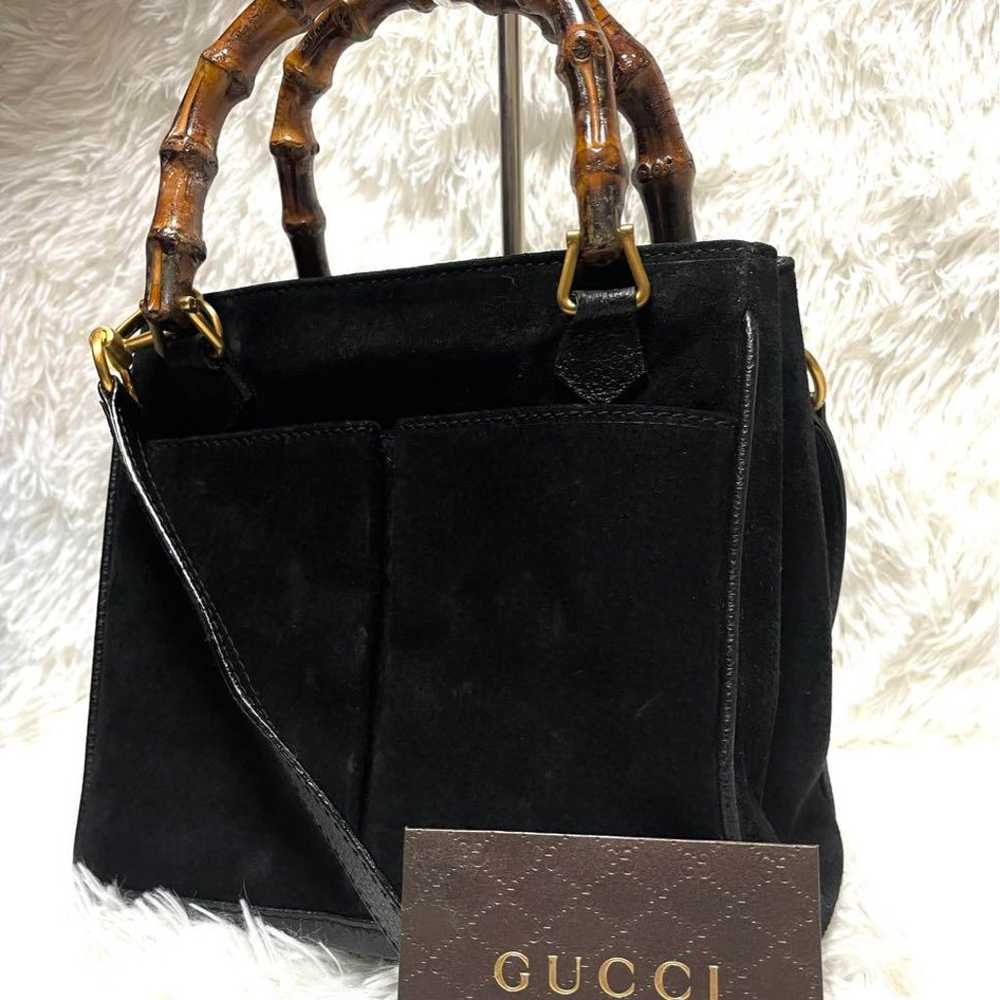 【Excellent Condition】GUCCI Bamboo 2way Shoulder B… - image 1