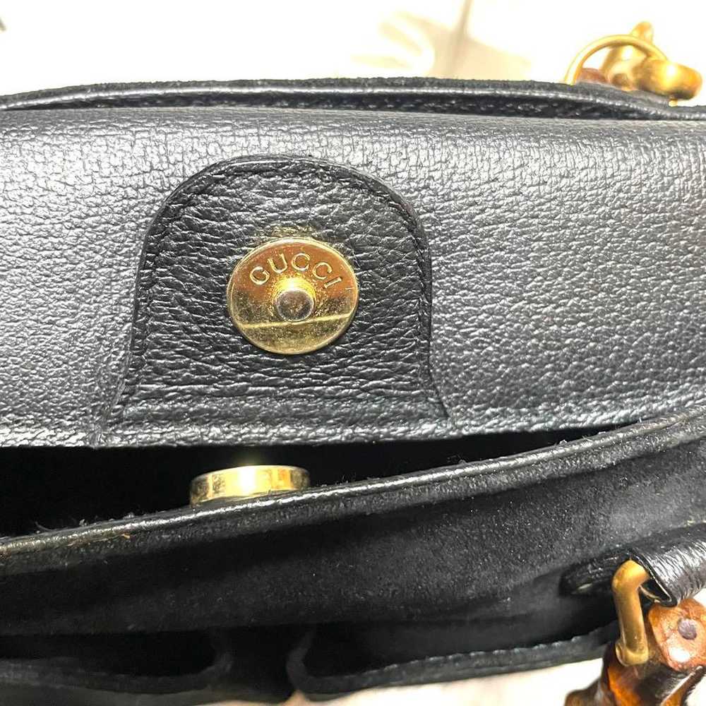 【Excellent Condition】GUCCI Bamboo 2way Shoulder B… - image 9