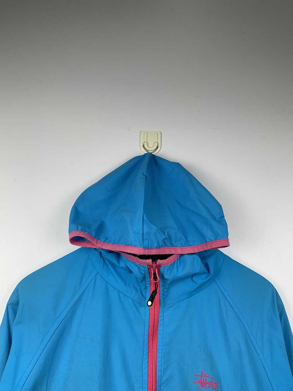 Stussy × Vintage Vintage Stussy Hoodie Windbreake… - image 3