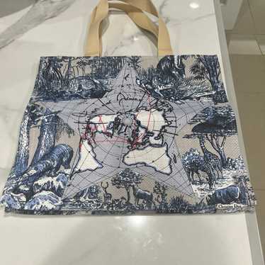 Christian Dior canvas tote