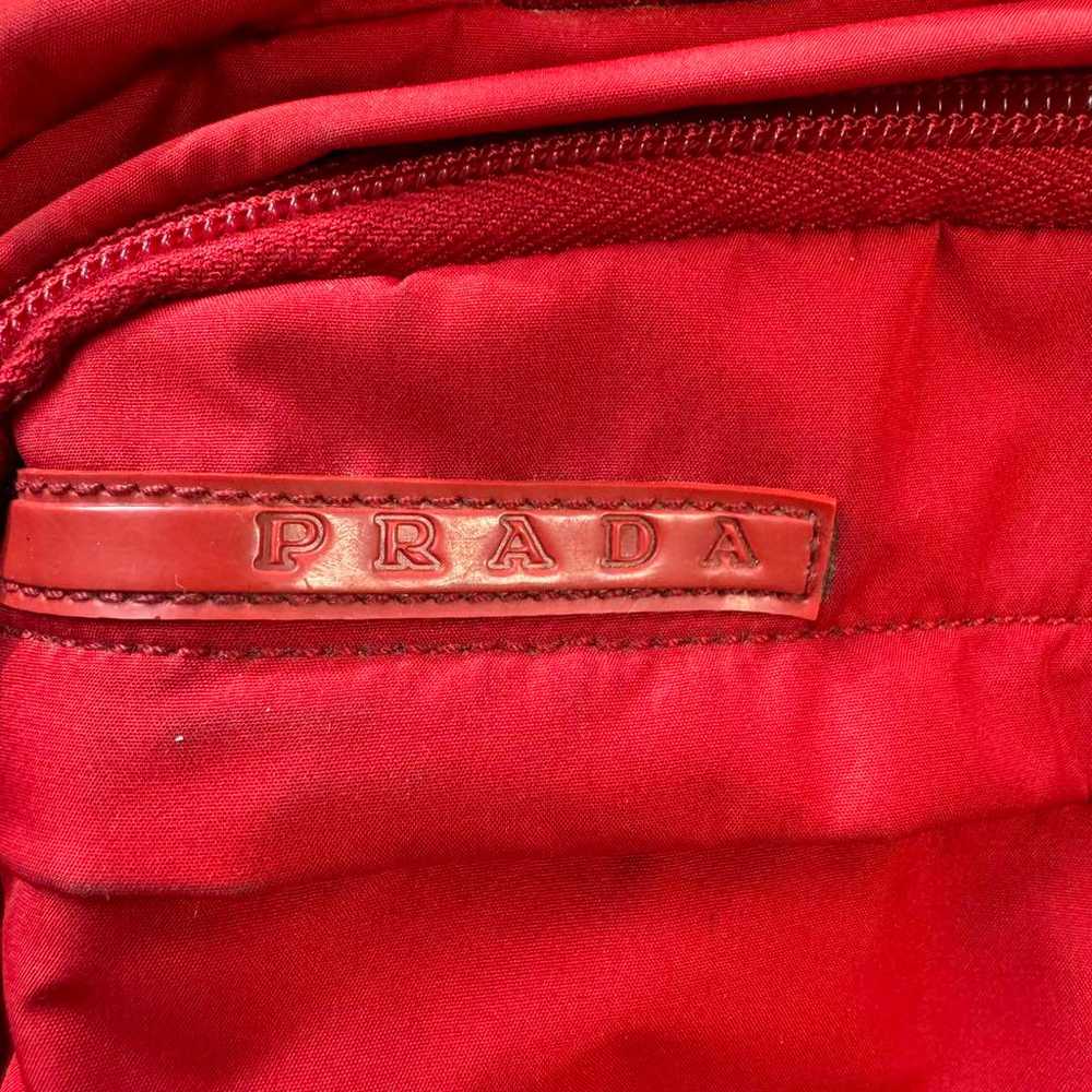 PRADA Prada Sports Nylon Waist Bag Boston Bag Red - image 12