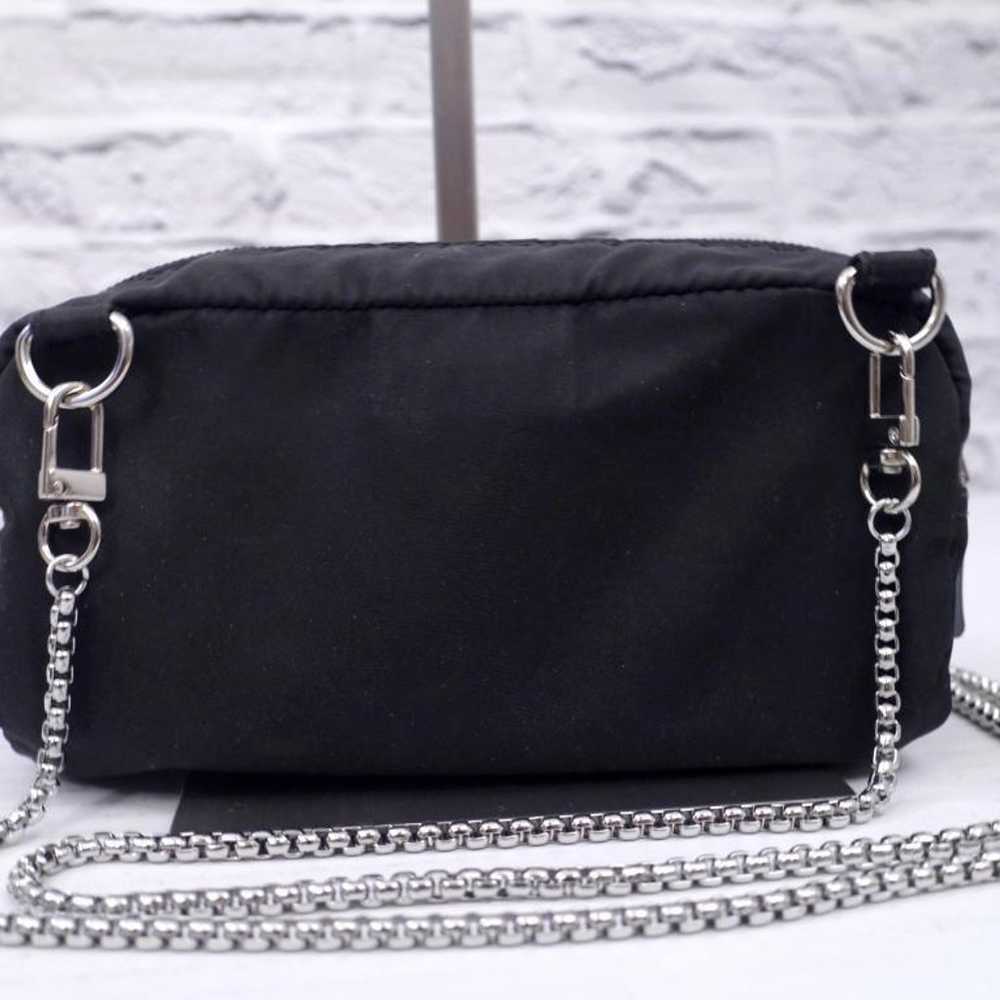 ◆ PRADA VELA Nylon x Leather Chain Shoulder Bag B… - image 3