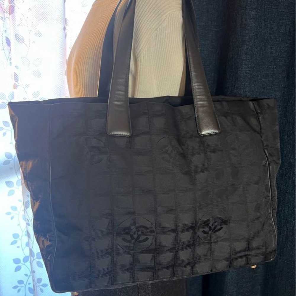 Genuine Chanel New Travel Line Tote Bag Black - image 3