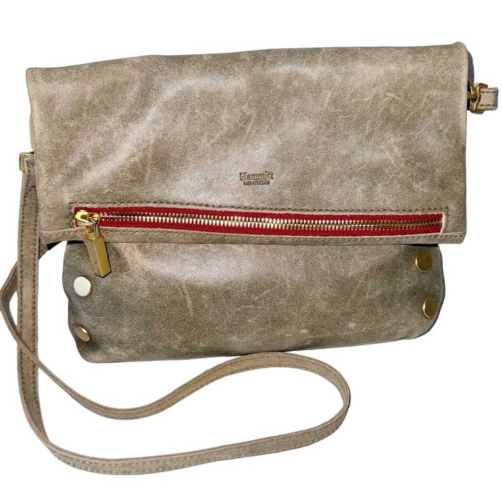 Hammitt VIP MED Zippered Leather Crossbody Clutch… - image 2