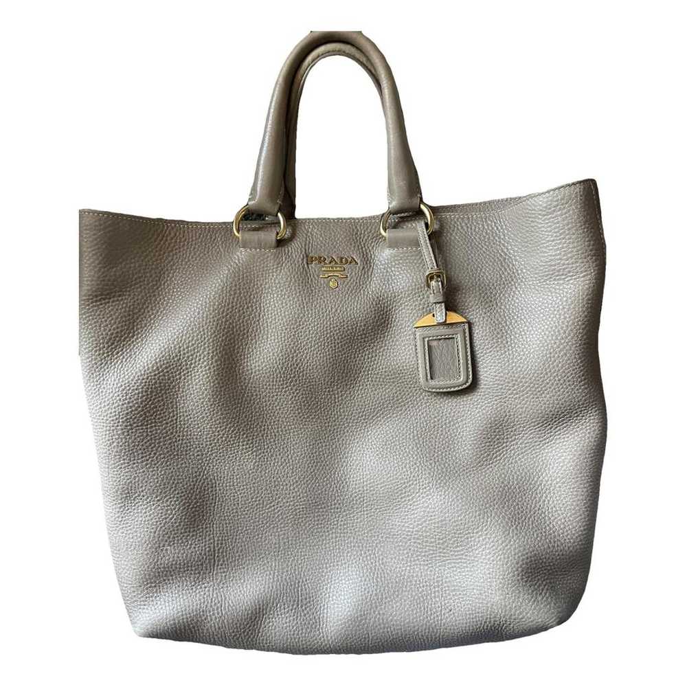 Prada Bibliothèque leather tote - image 1